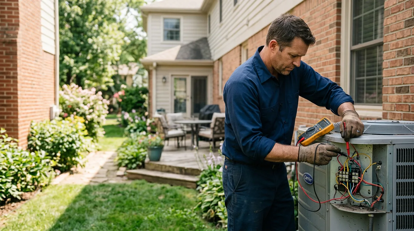HVAC technician working near Mauckport, IN